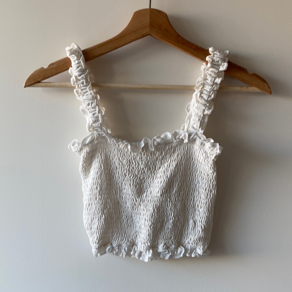 Ruffle Strapped Crop Top (1+ buy for low price)